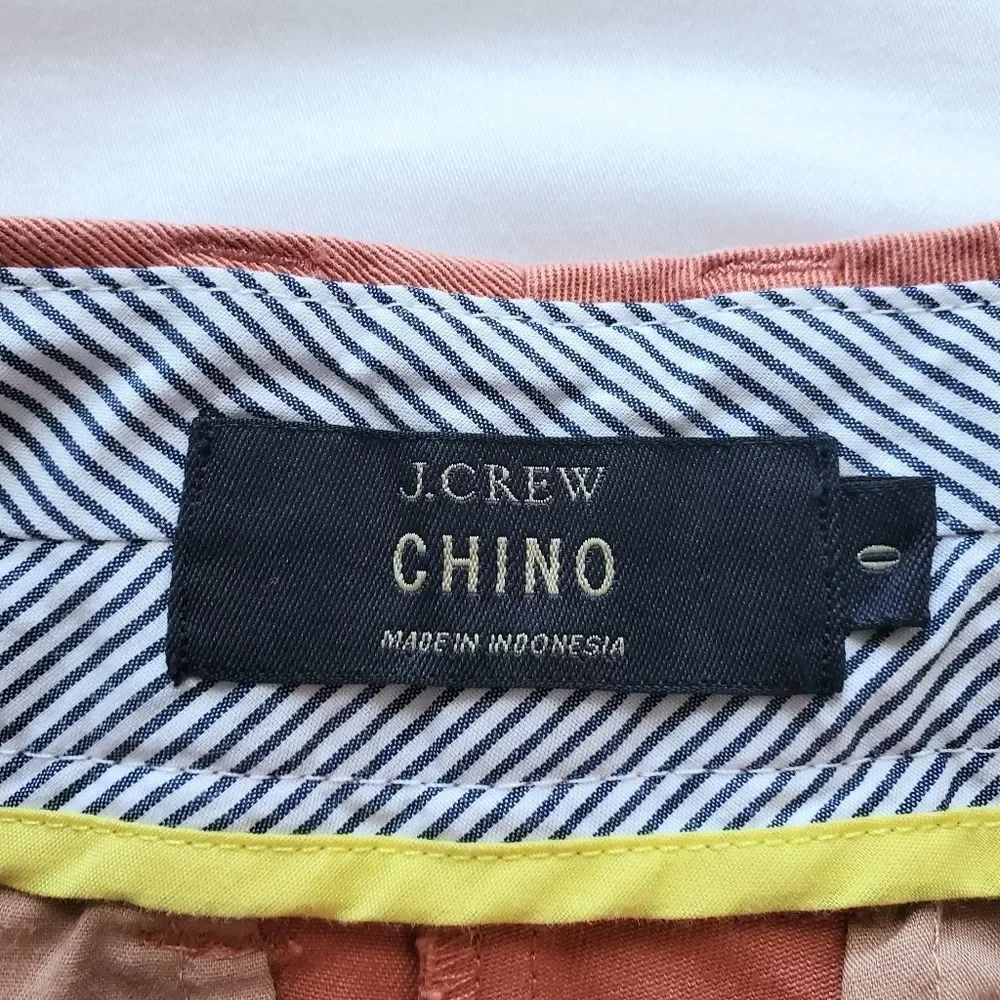 J. Crew Coral Chino Shorts Size 0
